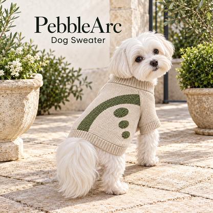 Pebble Arc Knit Dog Sweater