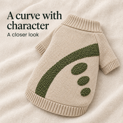 Pebble Arc Knit Dog Sweater
