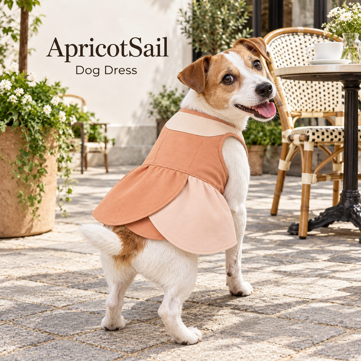 Apricot Sail Dog Dress