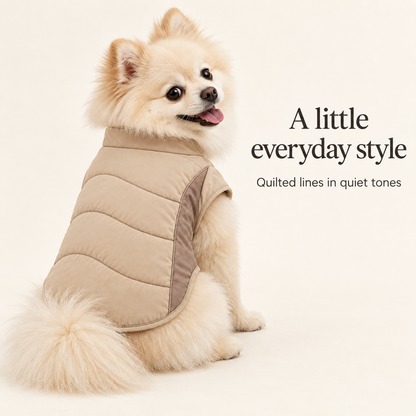 Dune Offset Quilted Dog Jacket