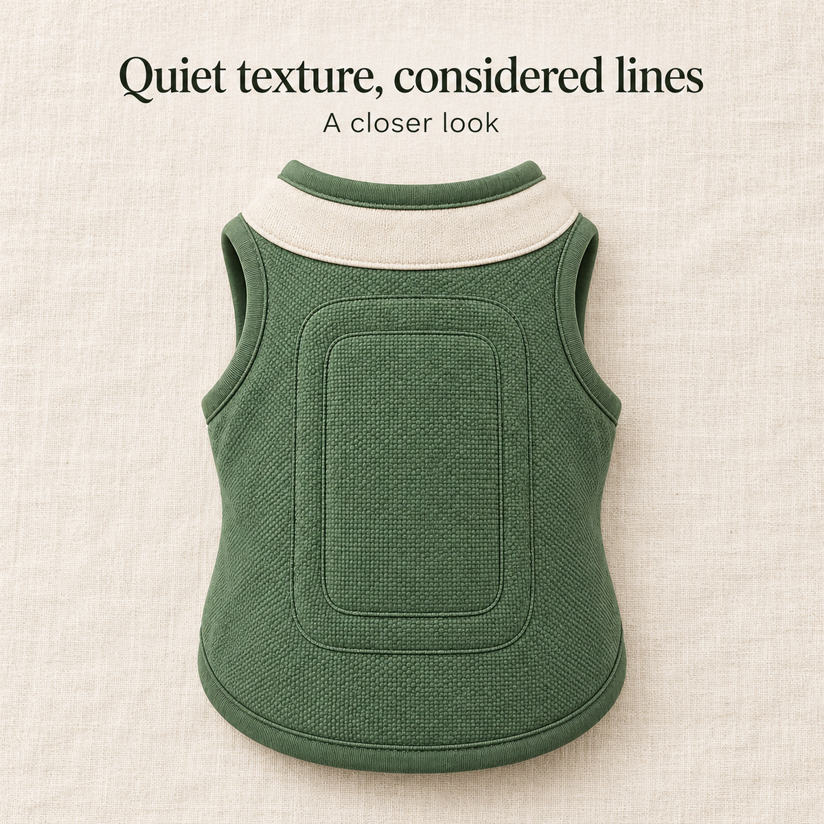 Cedar Loop Textured Dog Vest