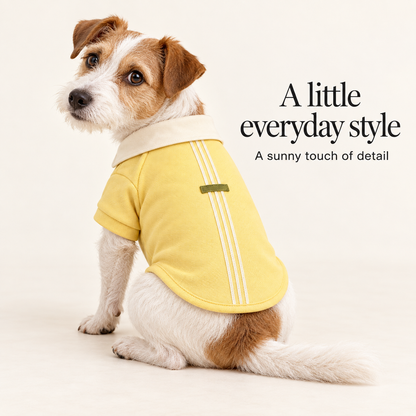Lemon Stitch Dog Polo Shirt
