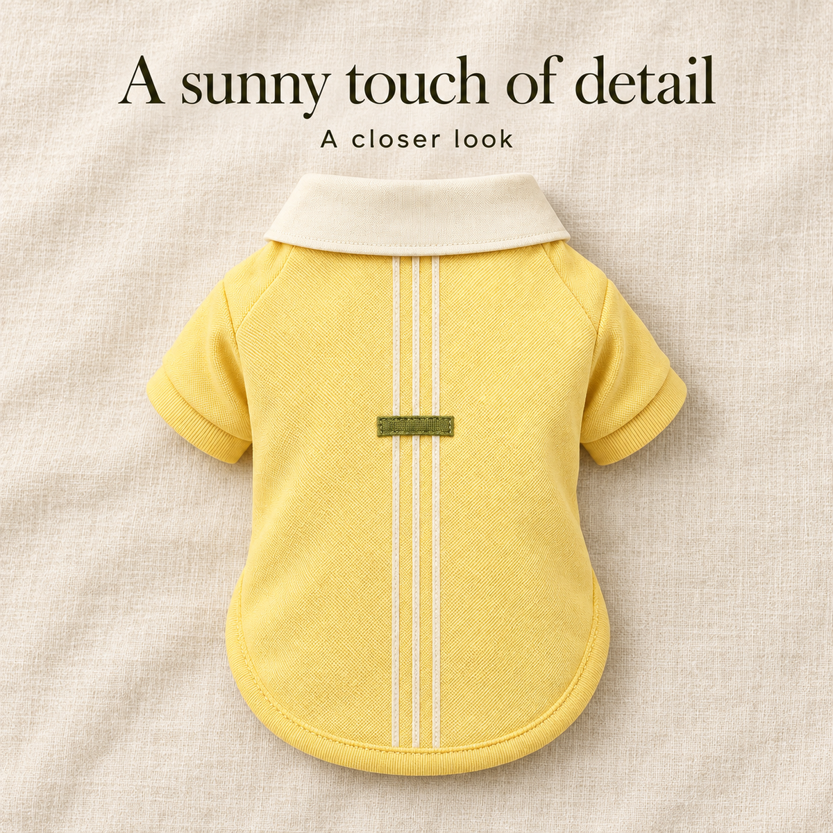 Lemon Stitch Dog Polo Shirt