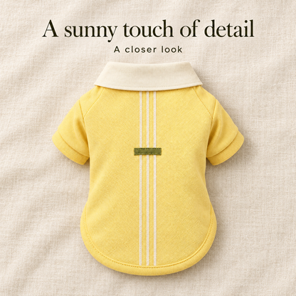 Lemon Stitch Dog Polo Shirt