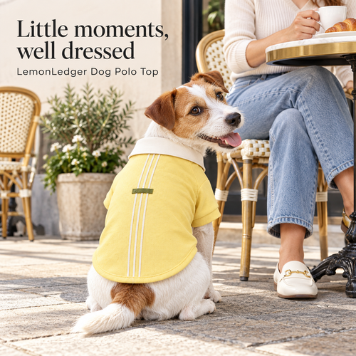 Lemon Stitch Dog Polo Shirt