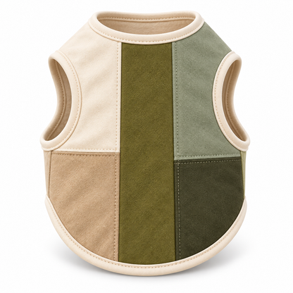 Moss Mosaic Colorblock Dog Vest