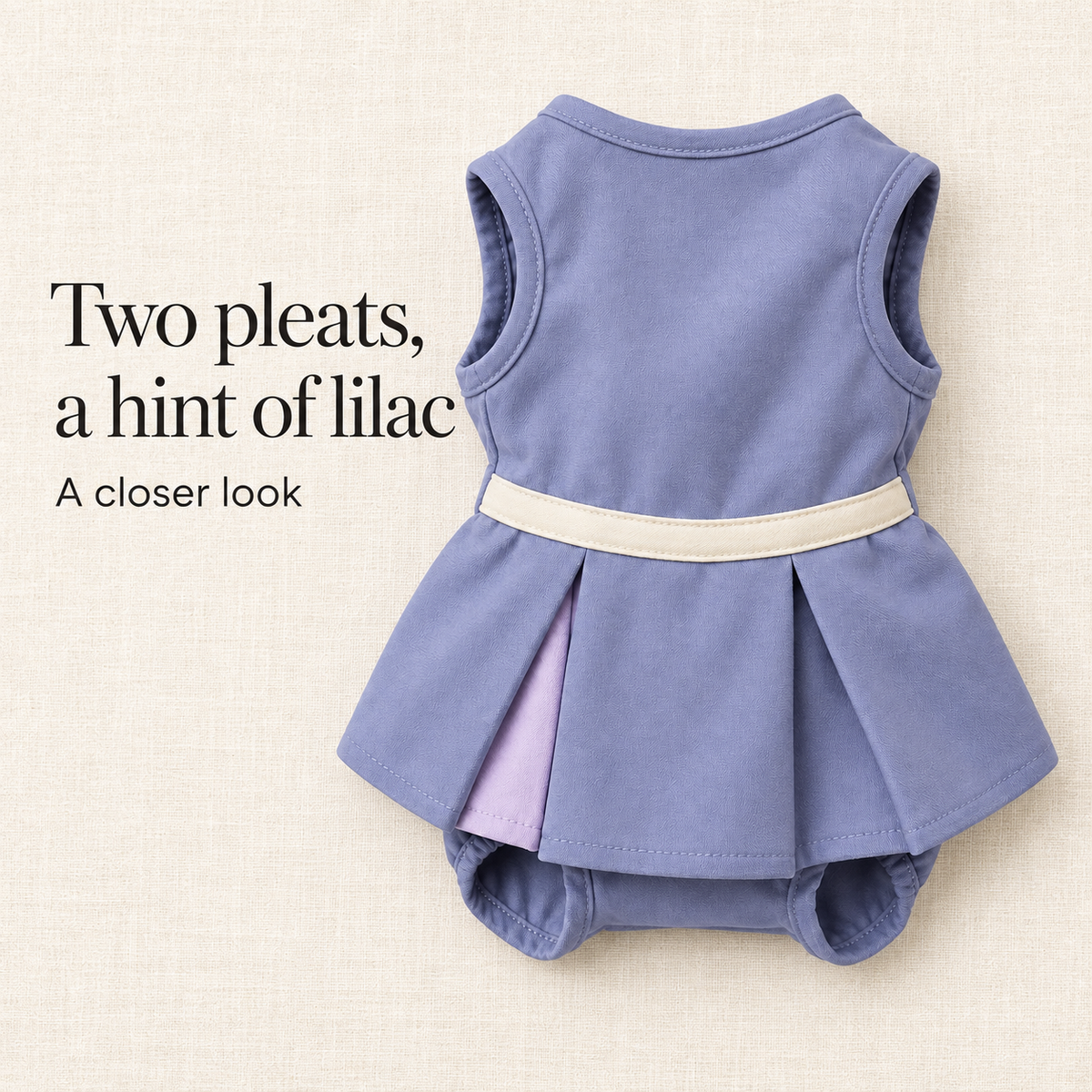 Twilight Double-Pleat Dog Dress