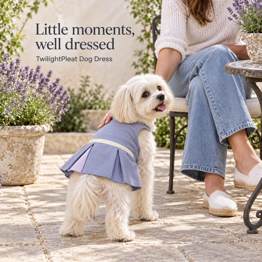 Twilight Double-Pleat Dog Dress