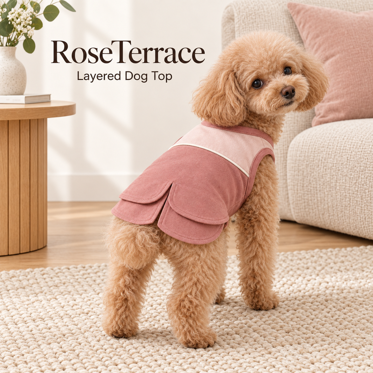 Rose Terrace Layered Dog Top