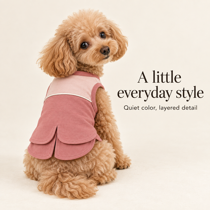 Rose Terrace Layered Dog Top