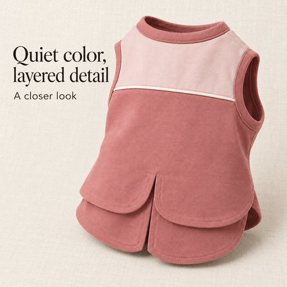 Rose Terrace Layered Dog Top