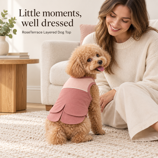 Rose Terrace Layered Dog Top