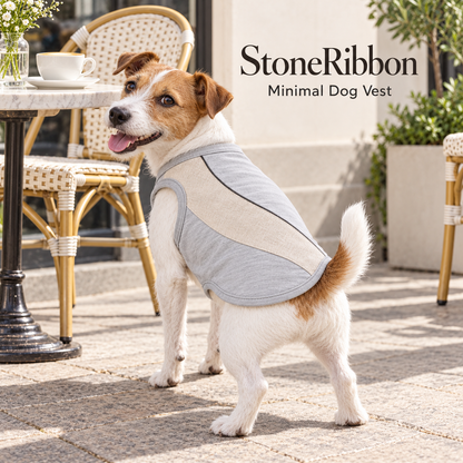 Stone Ribbon Colorblock Dog Vest