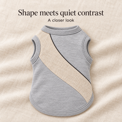 Stone Ribbon Colorblock Dog Vest